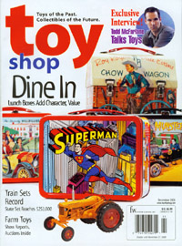 Toystore magazine featuring Family Guy Talking Pens